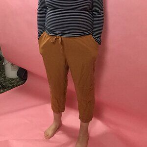 Old Navy Plus Size 1X Linen Blend Crop Pants